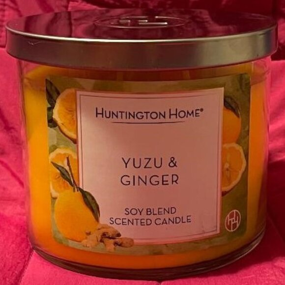 ~ BRAND NEW 3 WICK ~ YUZU & GINGER SCENTED CANDLE ~ SOY BLEND - Picture 2 of 6